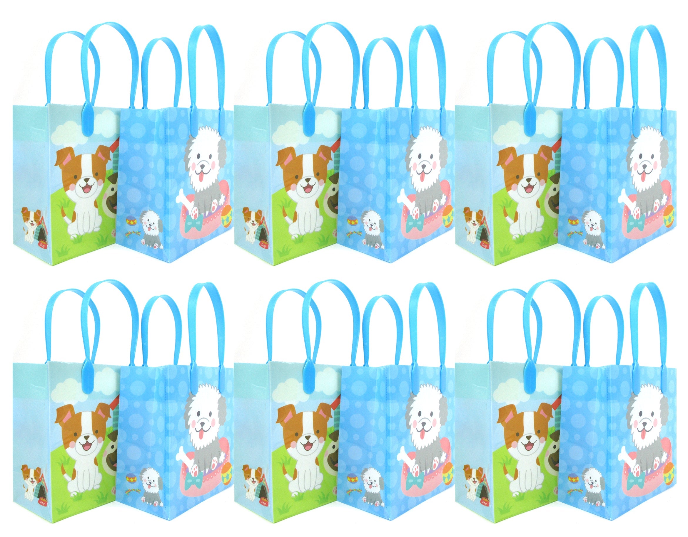 Dogs Party Favor Treat Bags - Set Of 6 Or 12