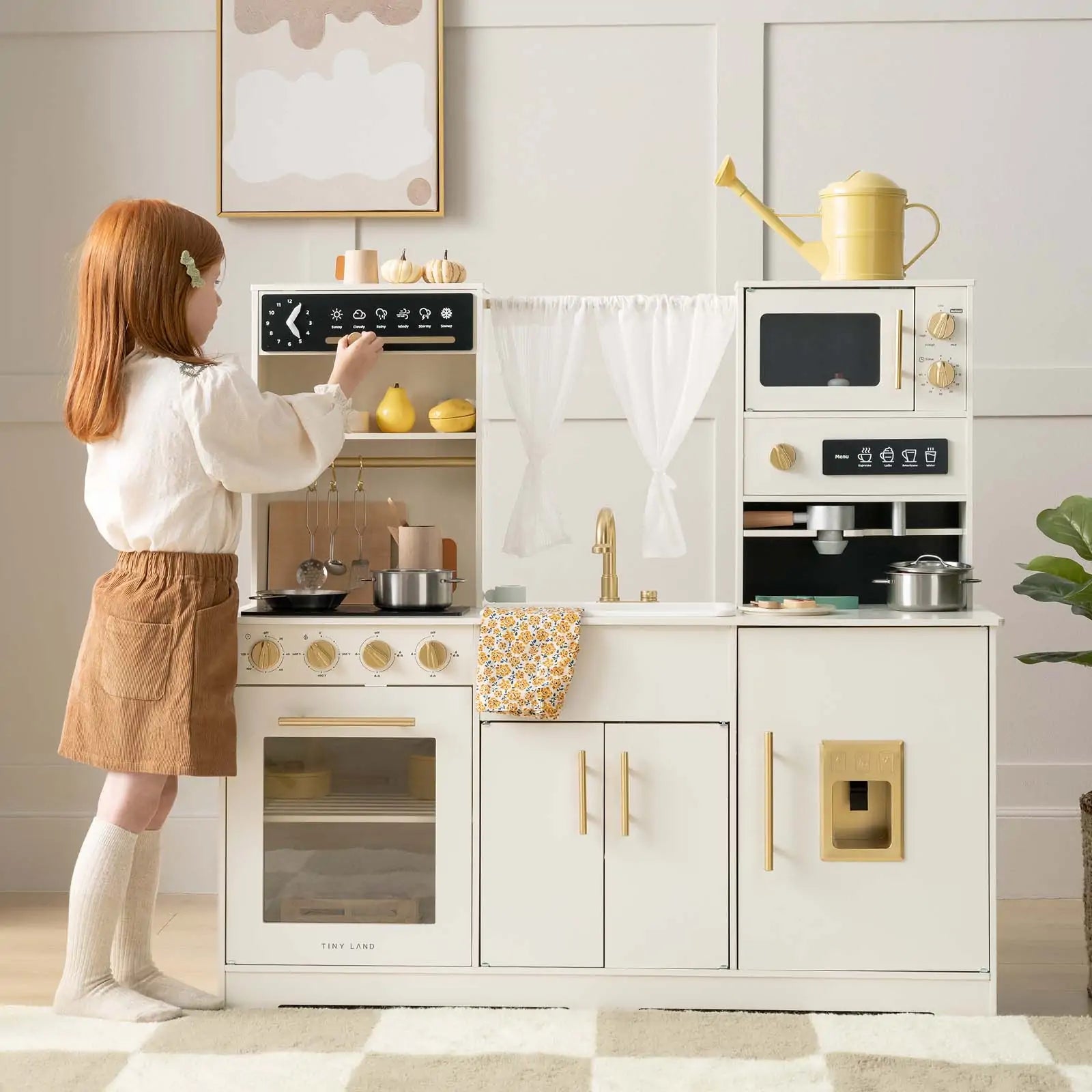 ® Play Kitchen With Running Water - Iconic Aqua Kitchen In Cream