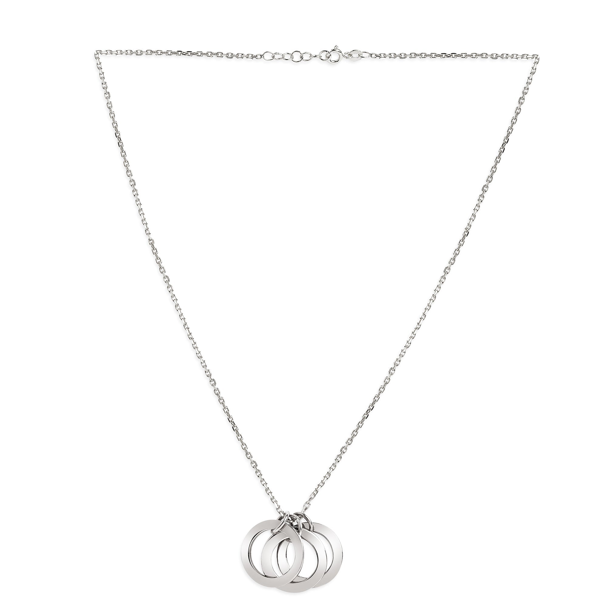 Mysha Personalized Triple Ring Of Love Pendant