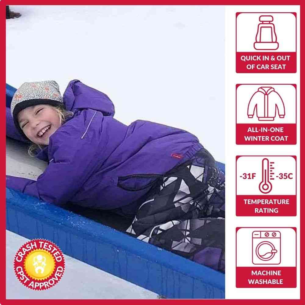 Car Seat Coat | The Road Coat Arctic - Purple