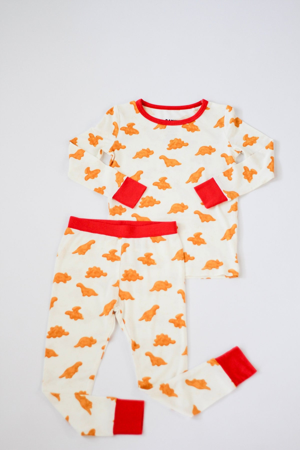 My First Roar Dinosaur Chicken Nugget Bamboo Pajamas | Kids 18m–5t