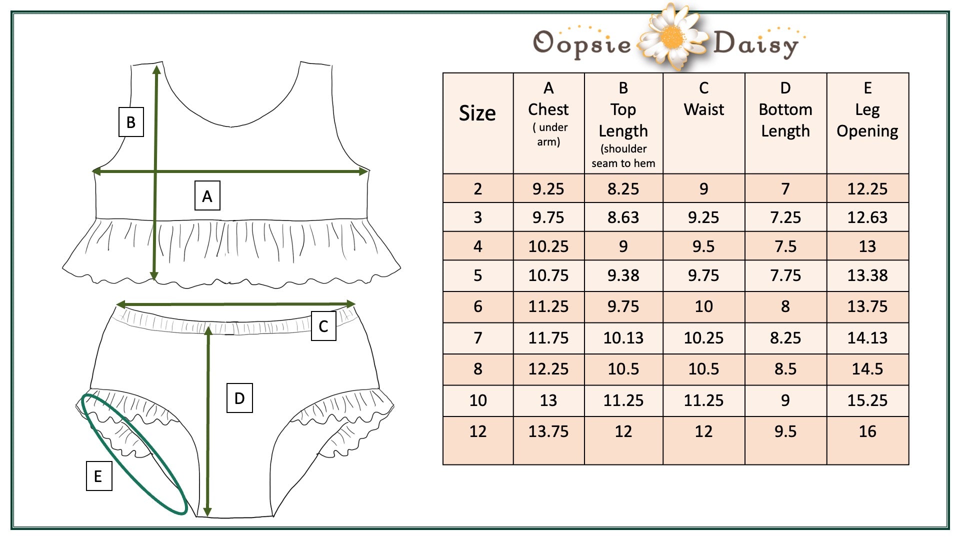 Oaklie Lush Green Swimsuit