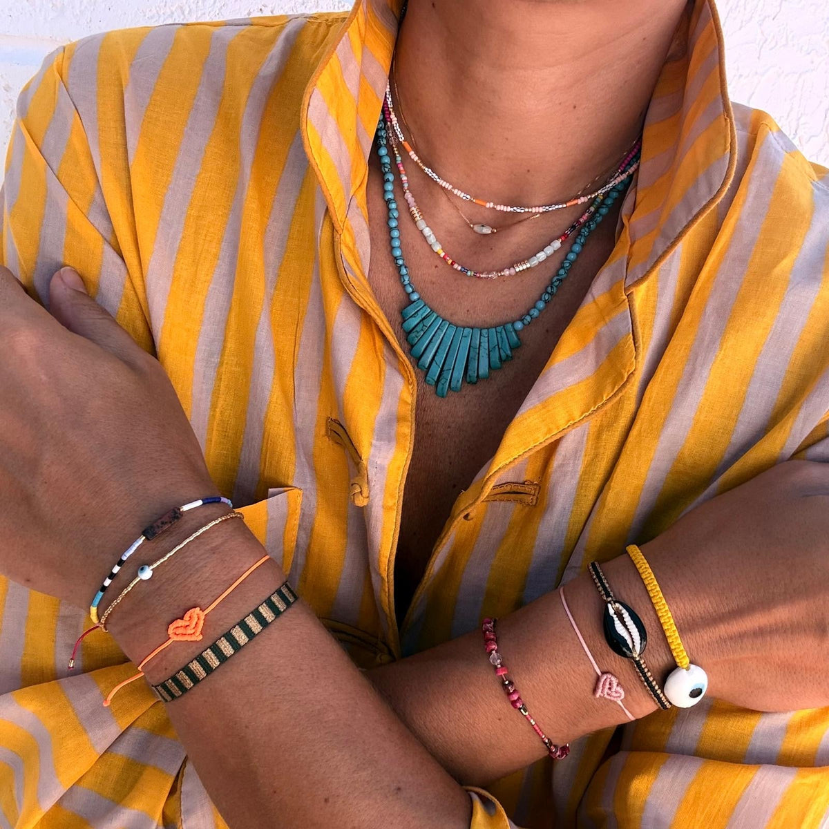 Carey Stone Beaded Bracelet