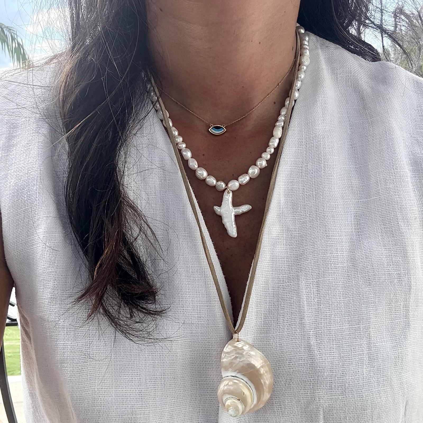Faith Raw Pearl Choker
