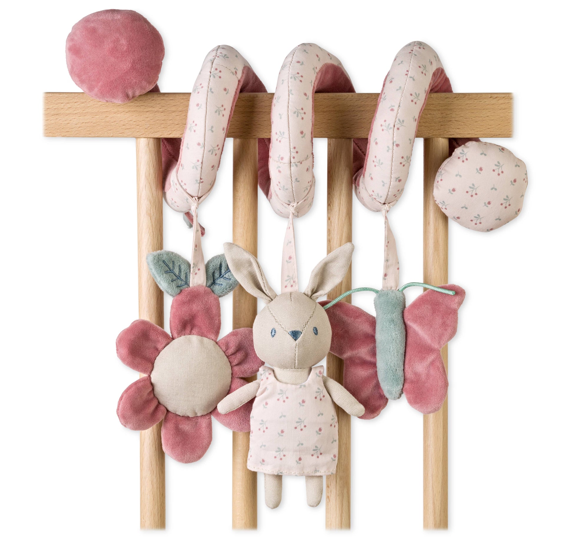 “Cotton Bunnies” Multi Activity Spiral - Dusty Pink