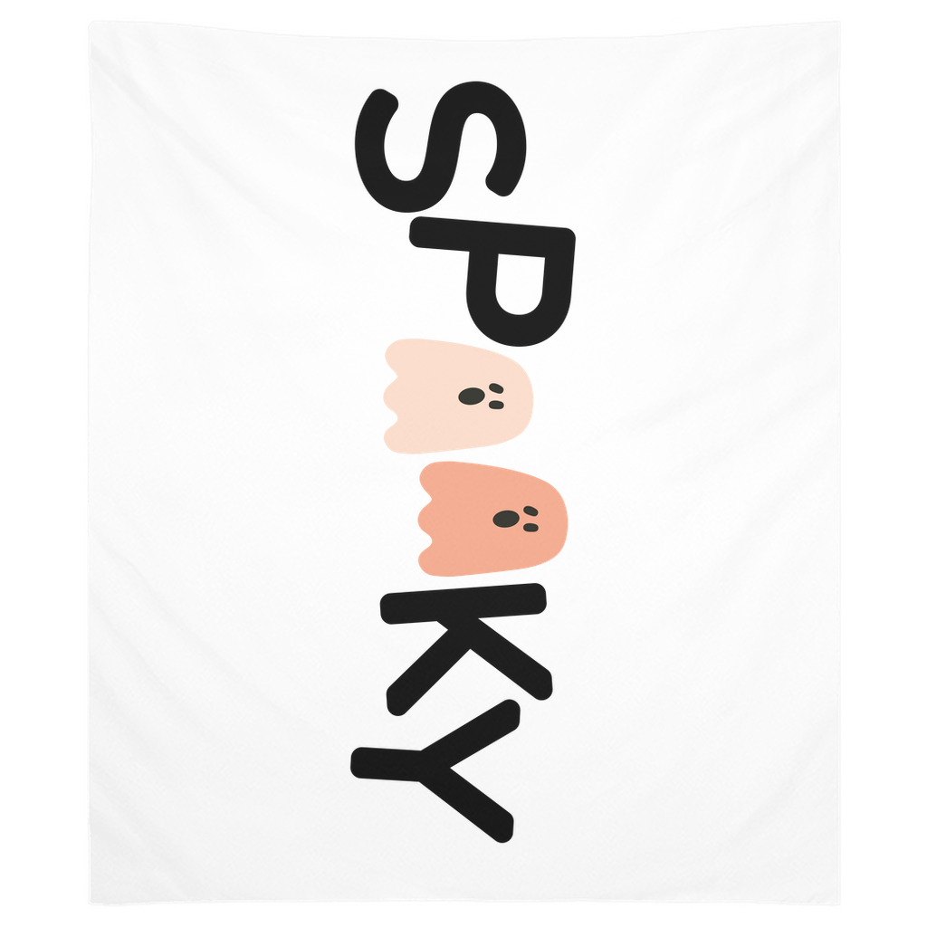 Spooky Tapestry, Wall Decor, Banner, Halloween Banner, Boo Banner, Halloween Decor