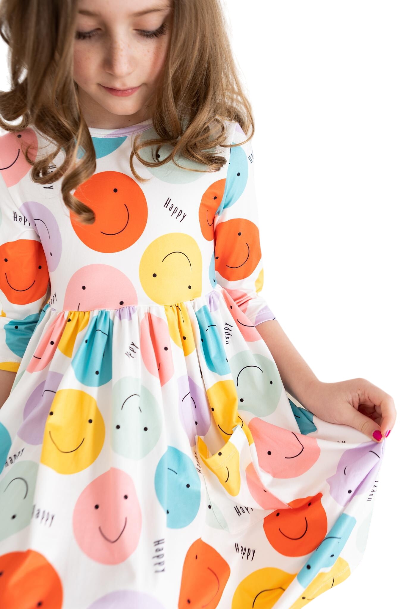 Happy Days 3/4 Pocket Twirl Dress