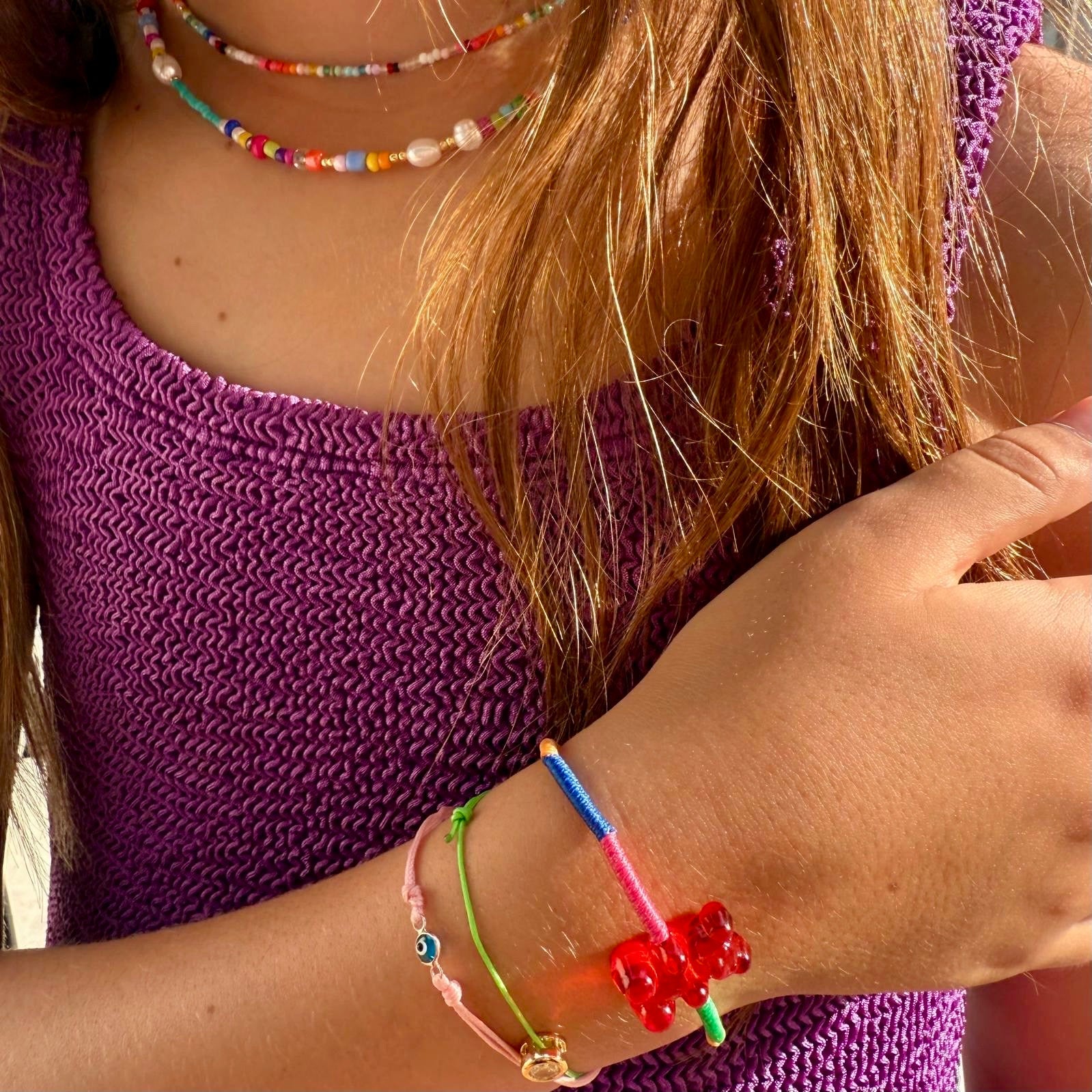 Kids Berry Gummy Bear Bracelet