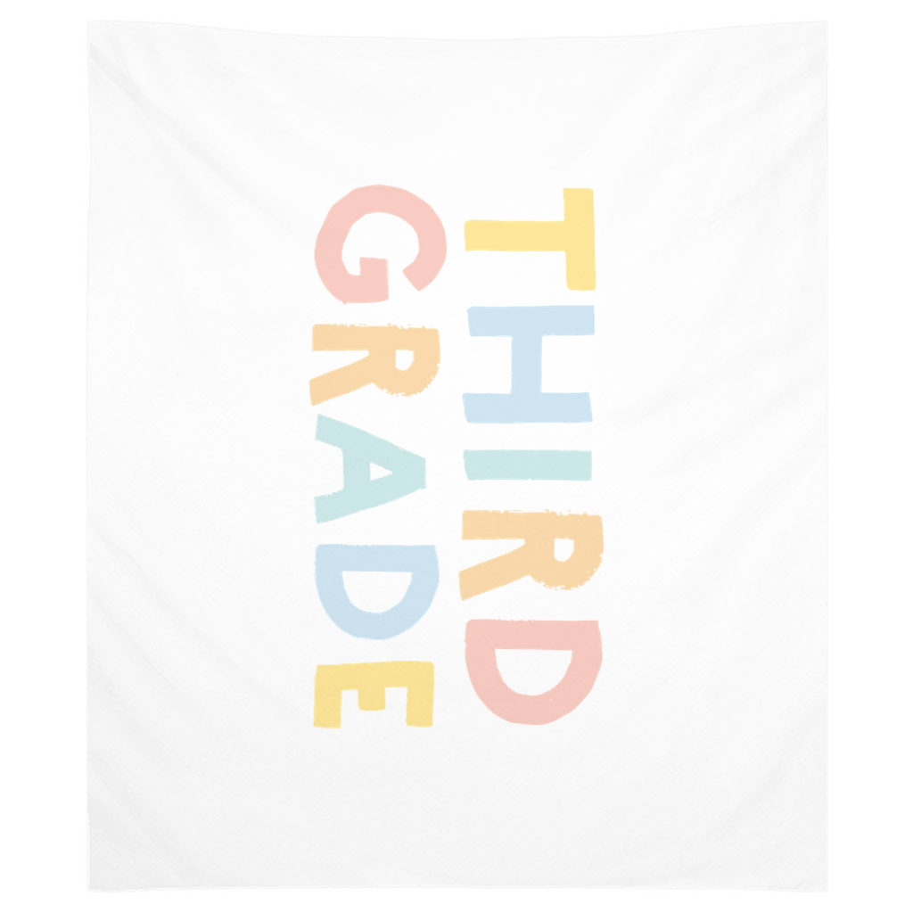 First Day Of Third Grade Tapestry, First Day Of School Banner