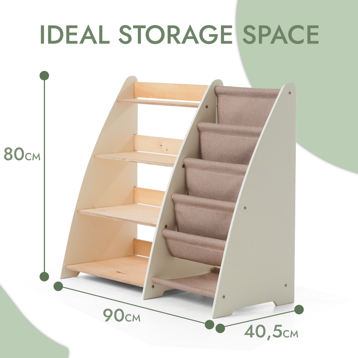 2in1 Montessori Shelf For Books And Toys