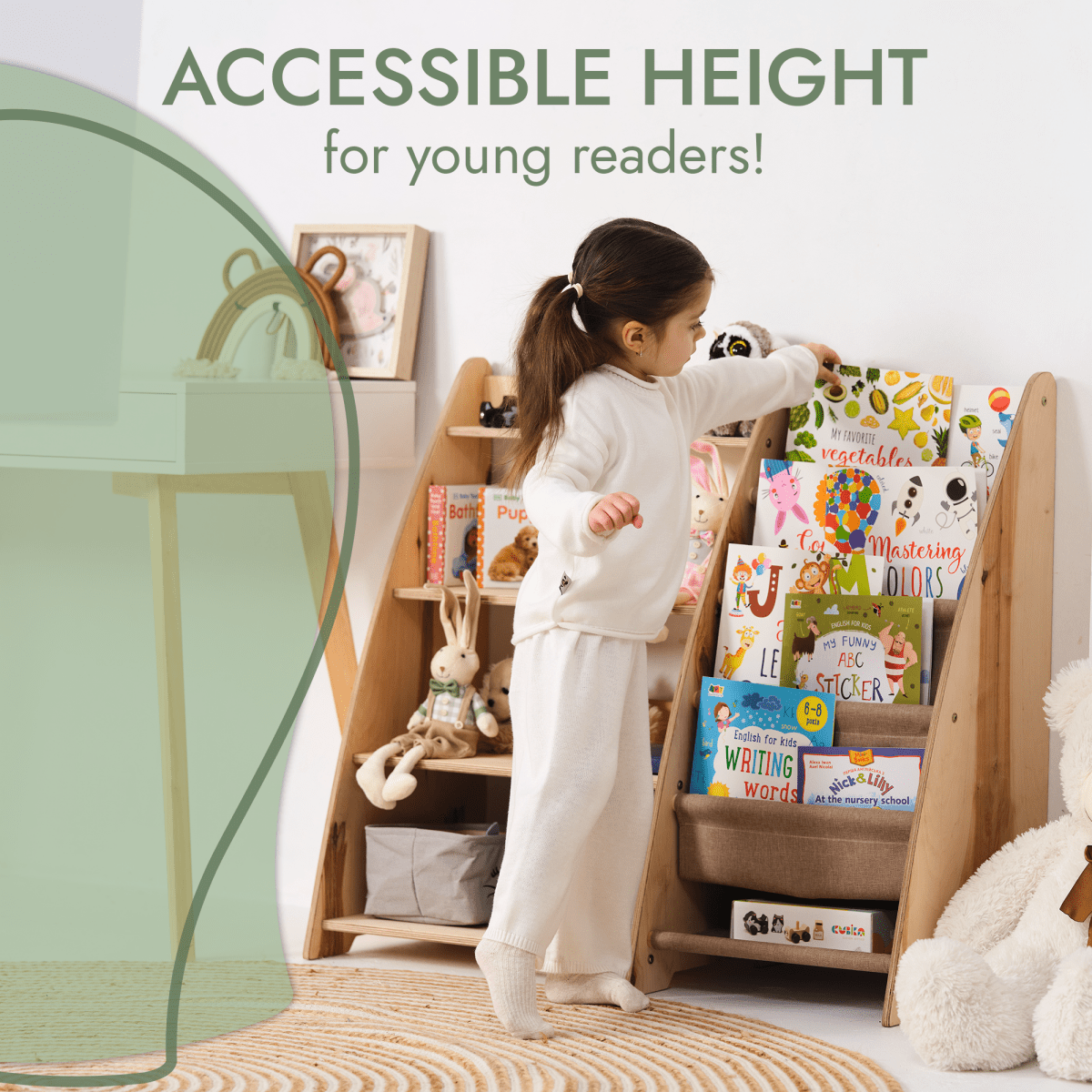 2in1 Montessori Shelf For Books And Toys