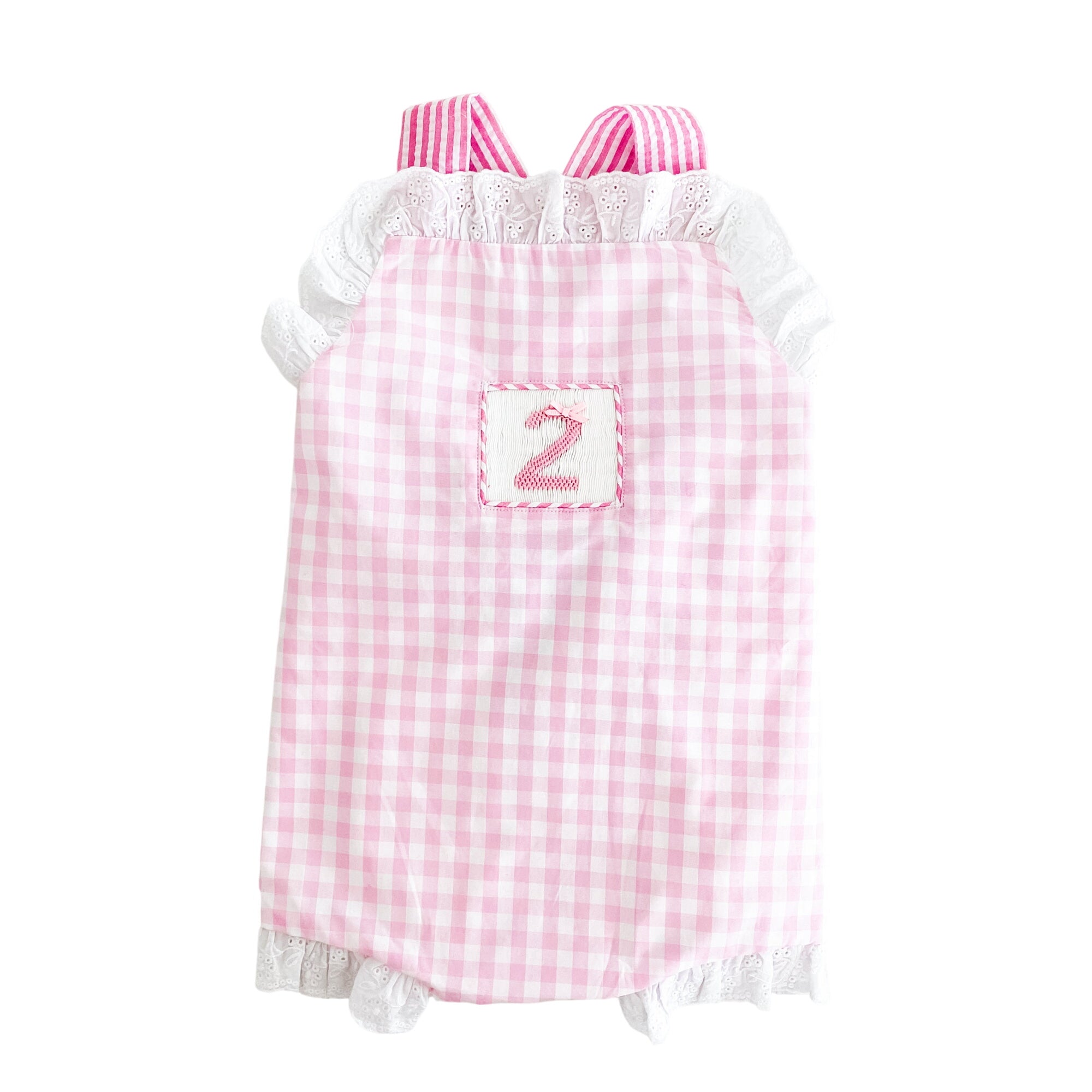 Girls Second Birthday Smocked Bubble