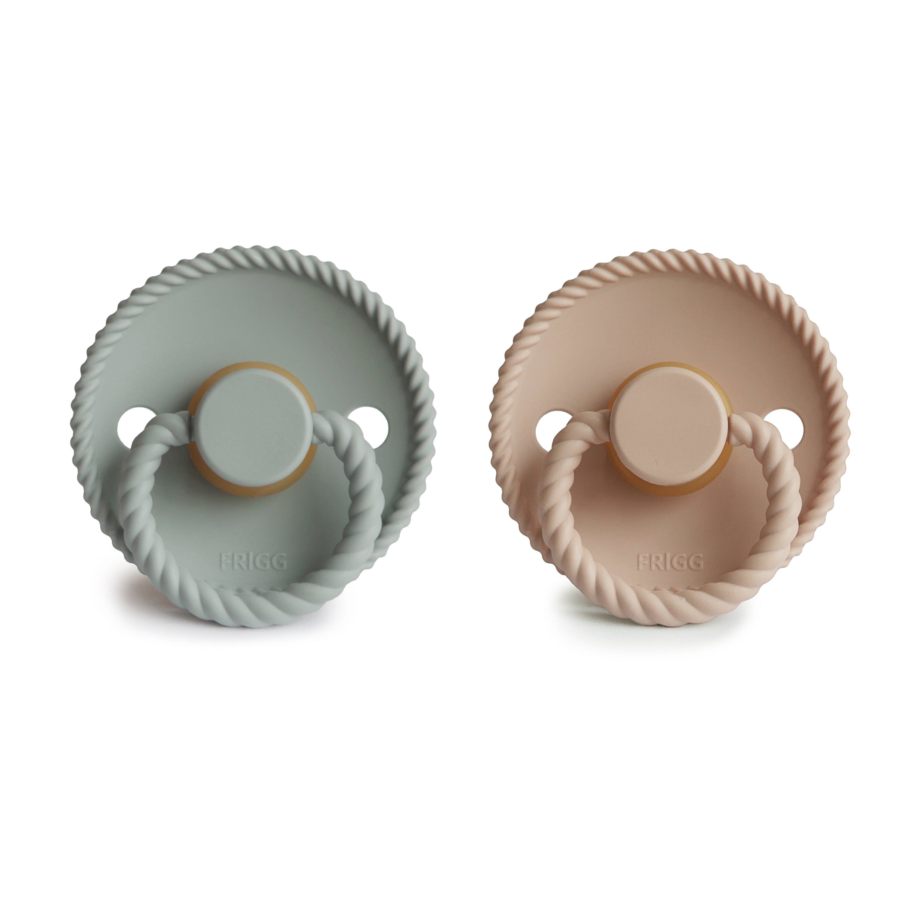 Frigg Rope Natural Rubber Pacifier 2-pack
