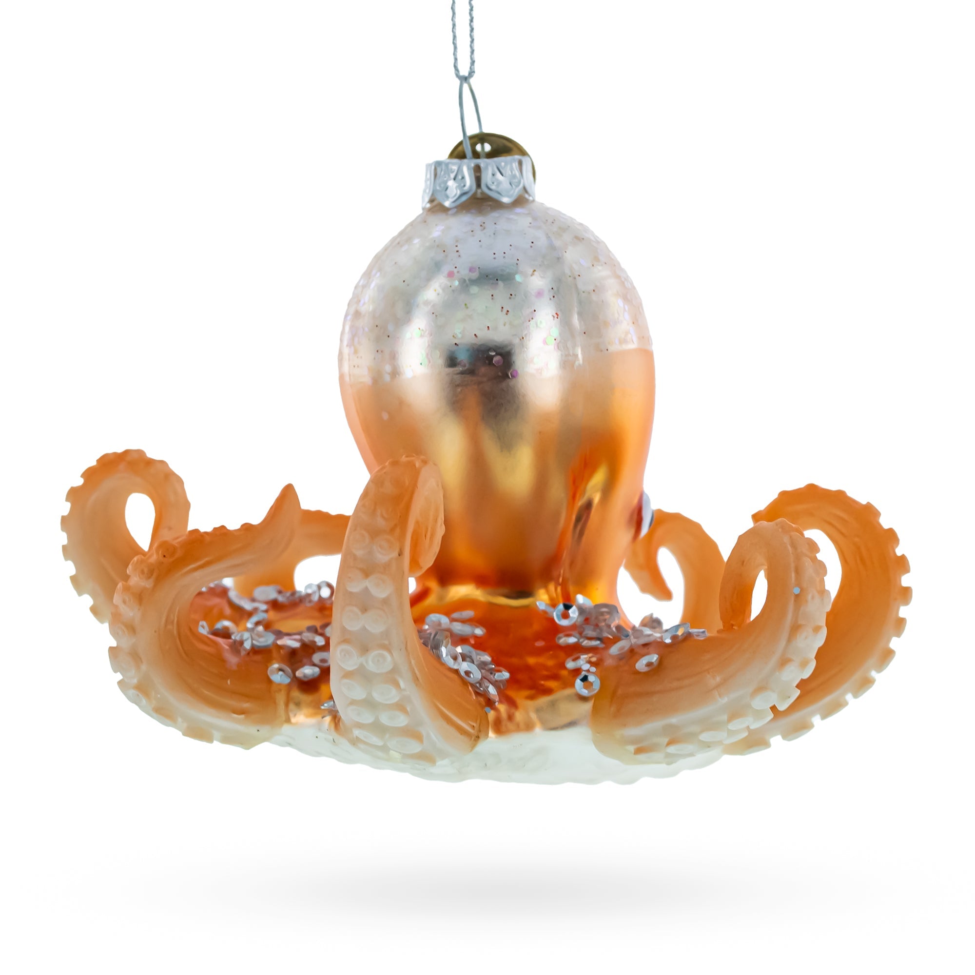 Bright Octopus - Blown Glass Christmas Ornament