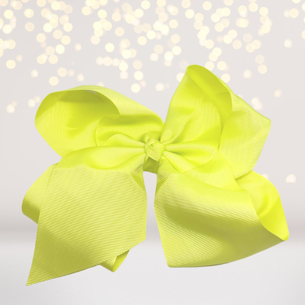 Girls 8 Inch Wide Basic Hair Bow On Alligator Clip