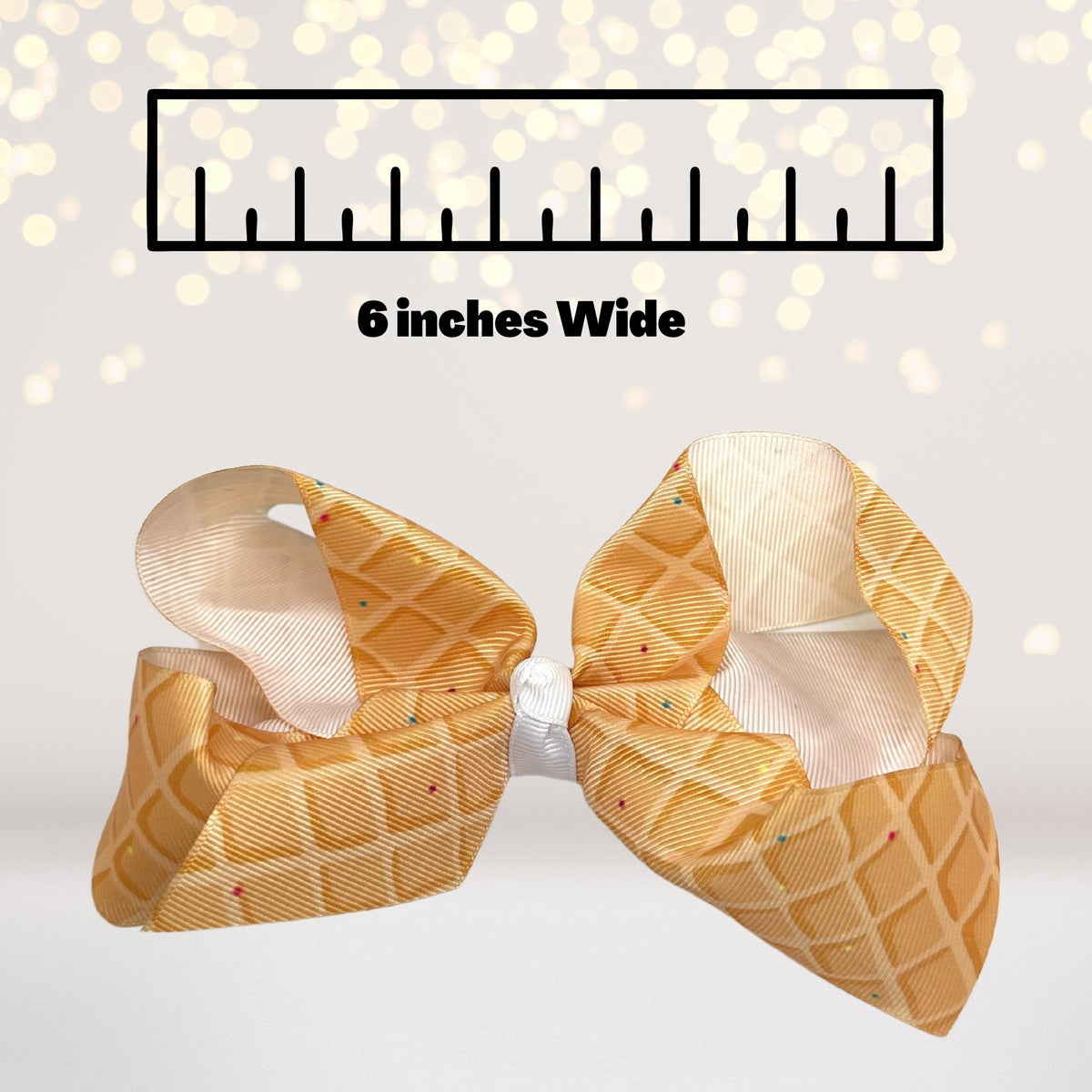 Ice Cream Cone Bow For Hair