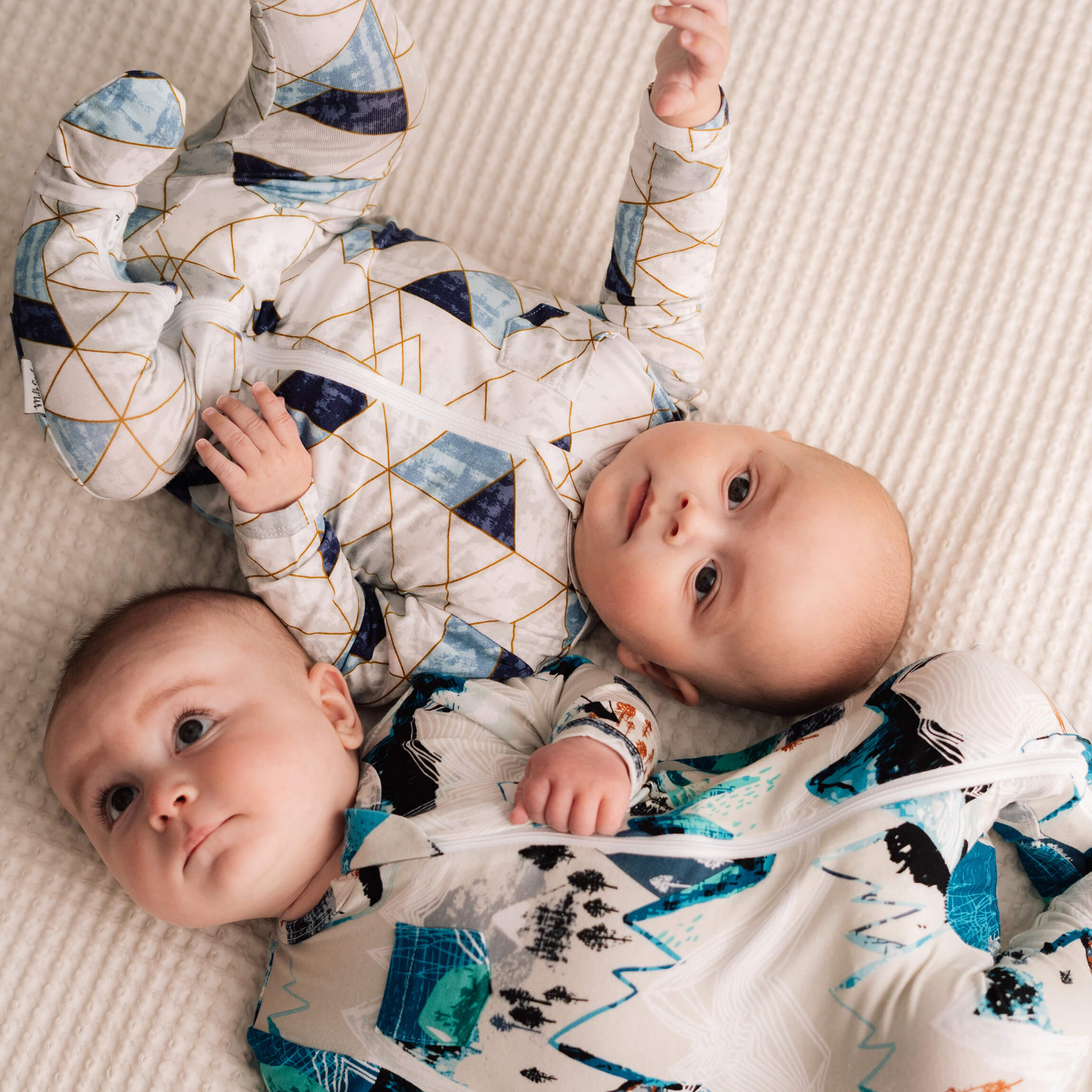 LEVI FOOTED JAMMIES by Milk Snob