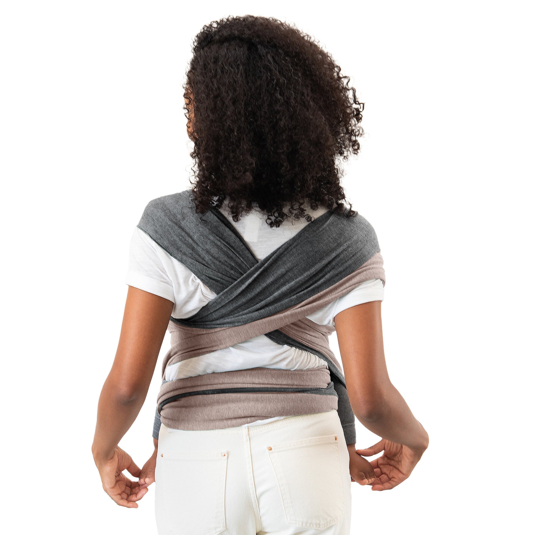 Reversible Wrap Baby Carrier - Taupe/charcoal