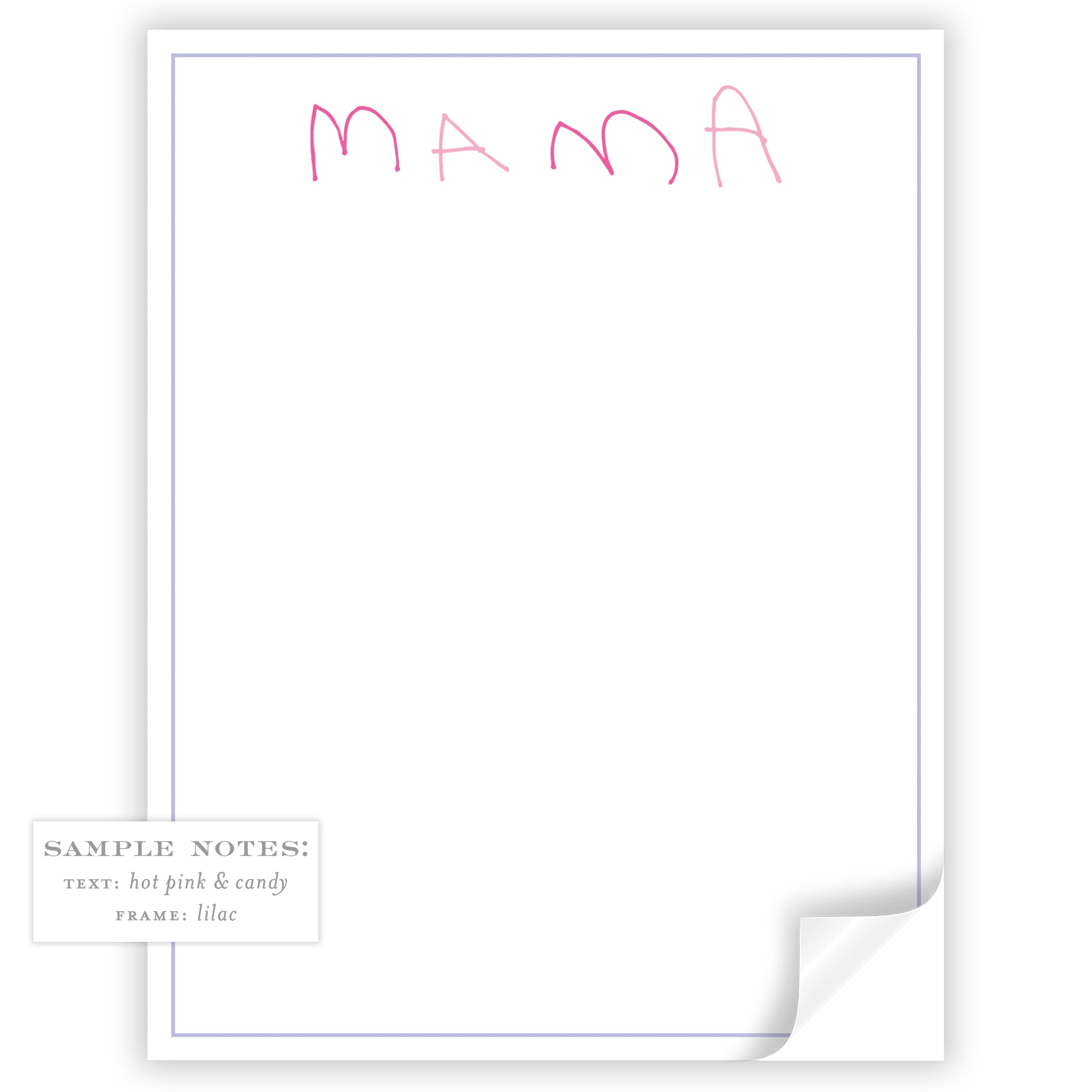 Little Hands Thin Frame Notepad