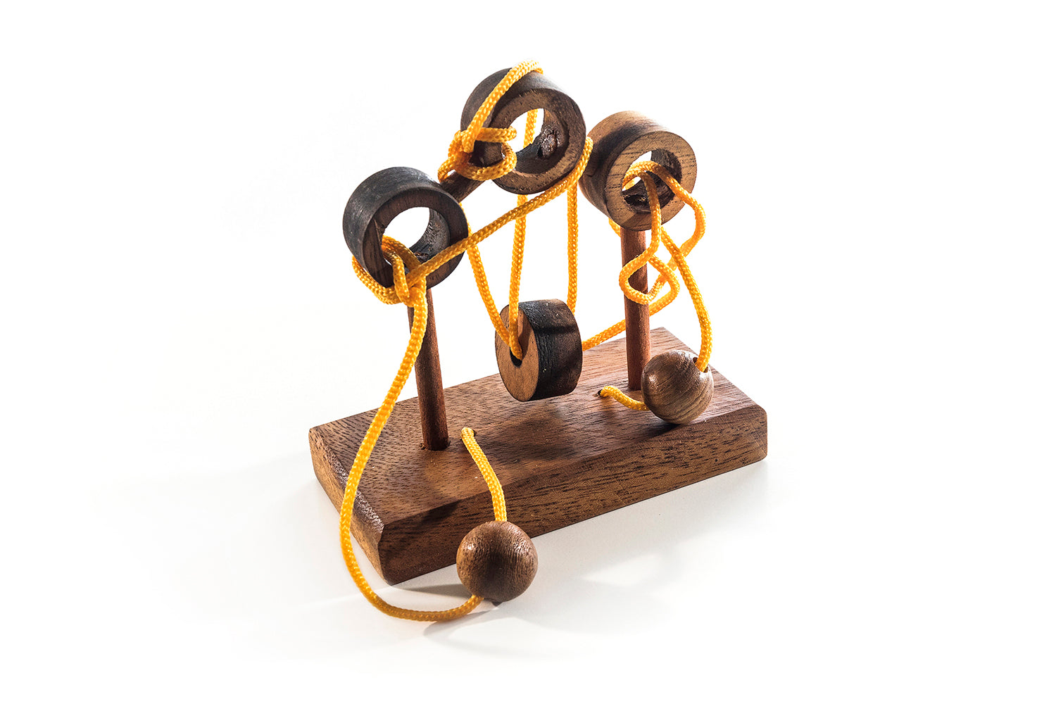 3 Posts - Wooden Brain Teaser Puzzle