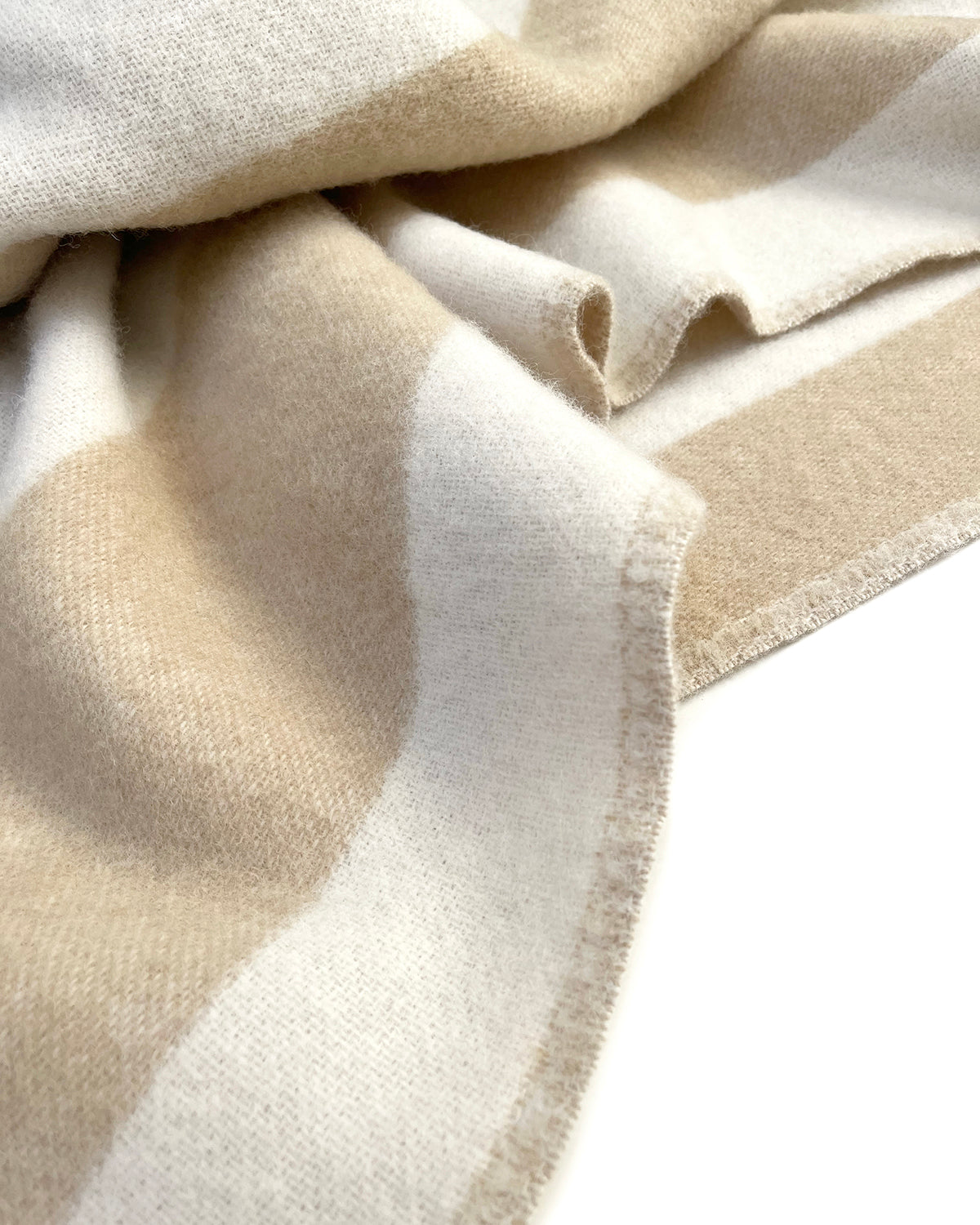 Blanket Rough Stripe Sand