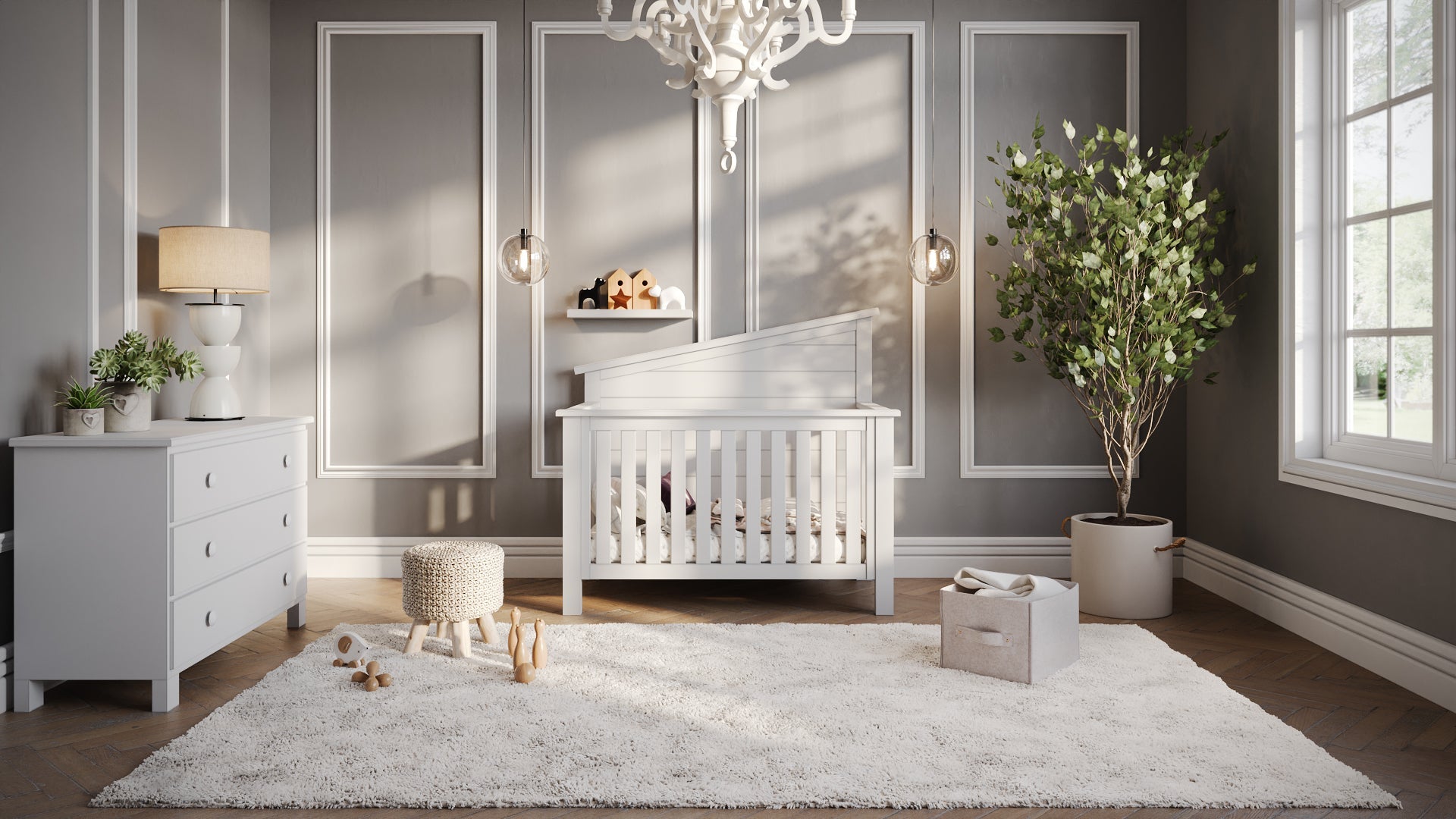 "just White" 3-drawer Dresser