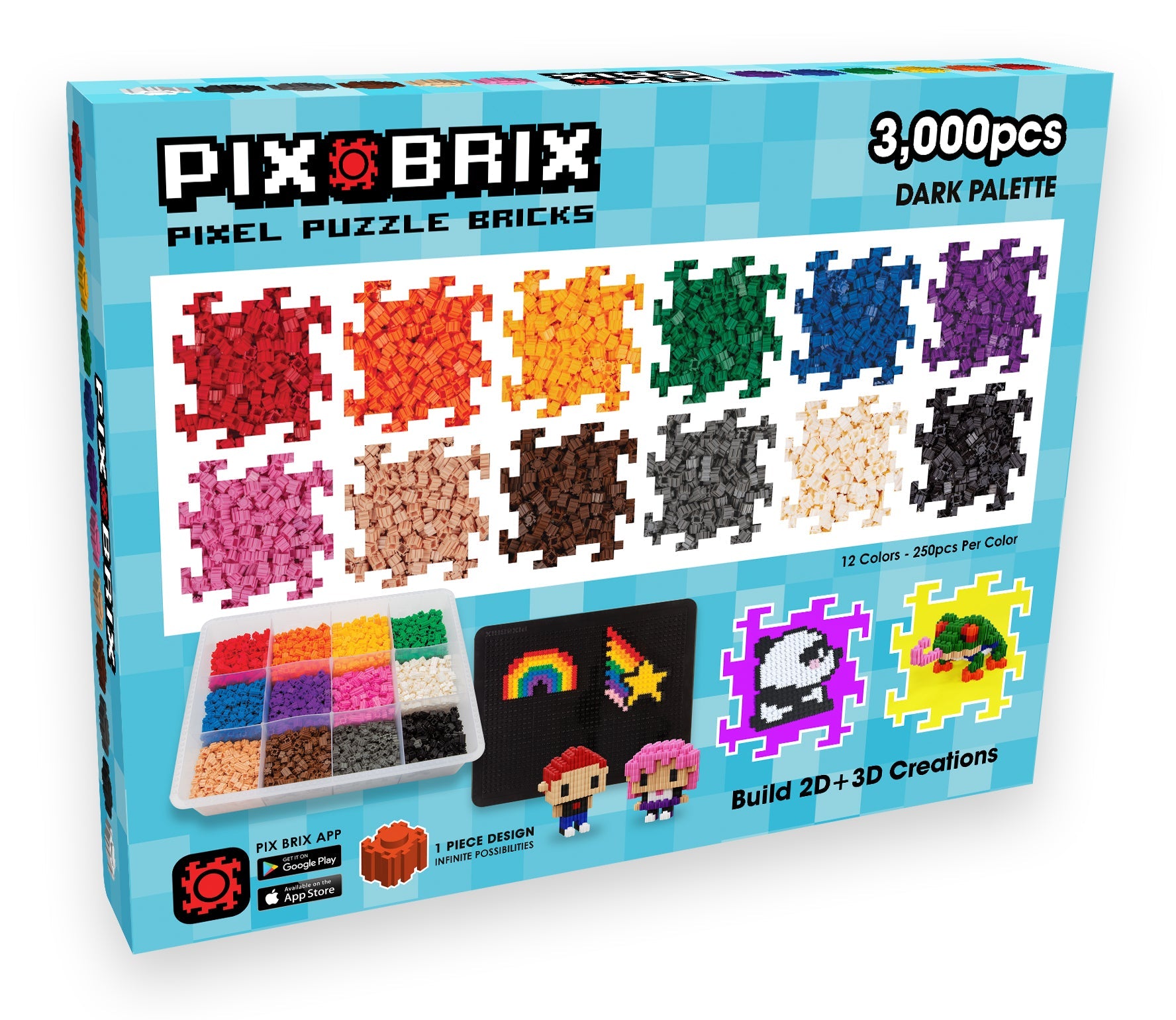 3000pc  Container - Dark Color Palette