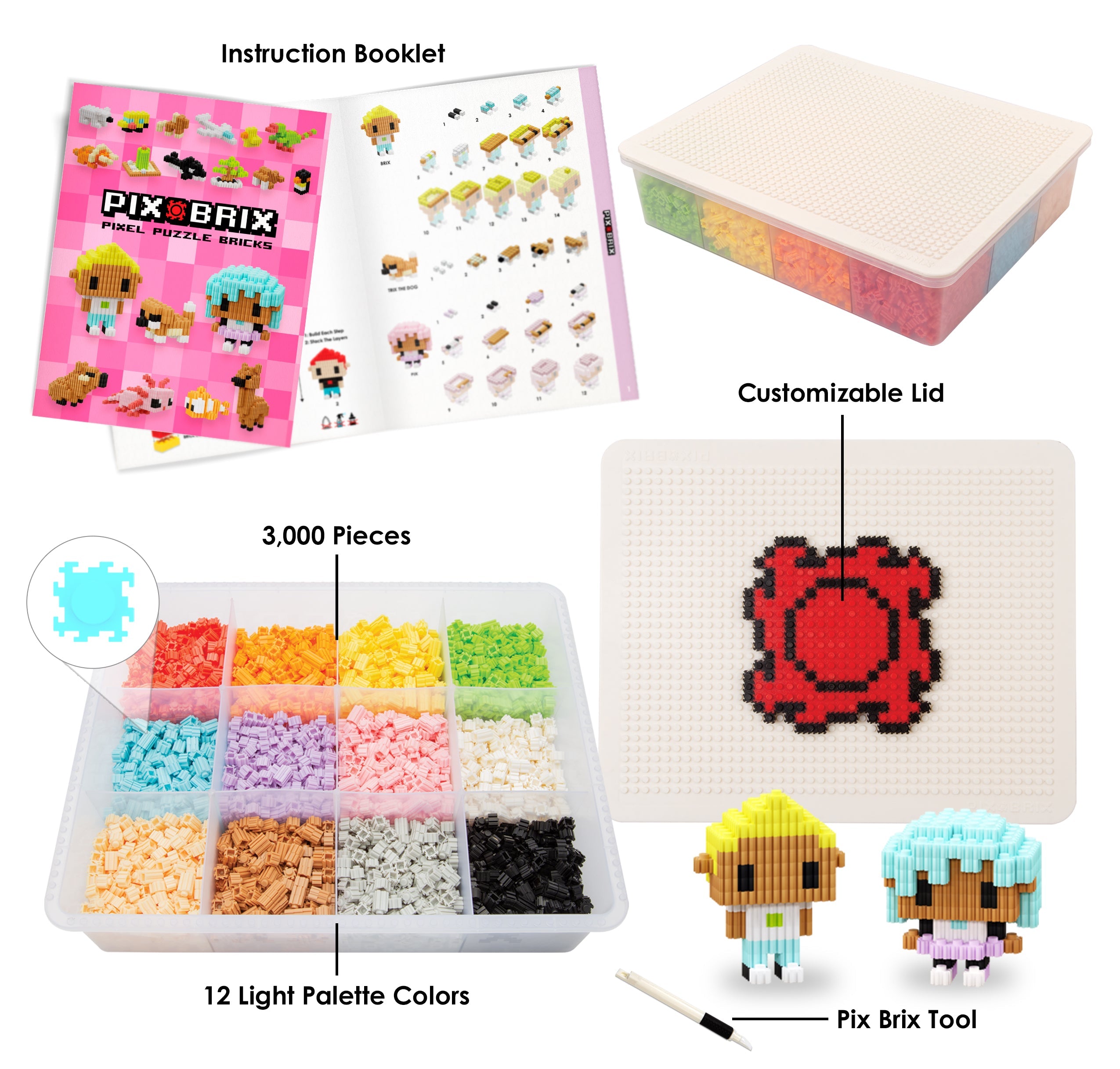 3000pc  Container - Light Color Palette