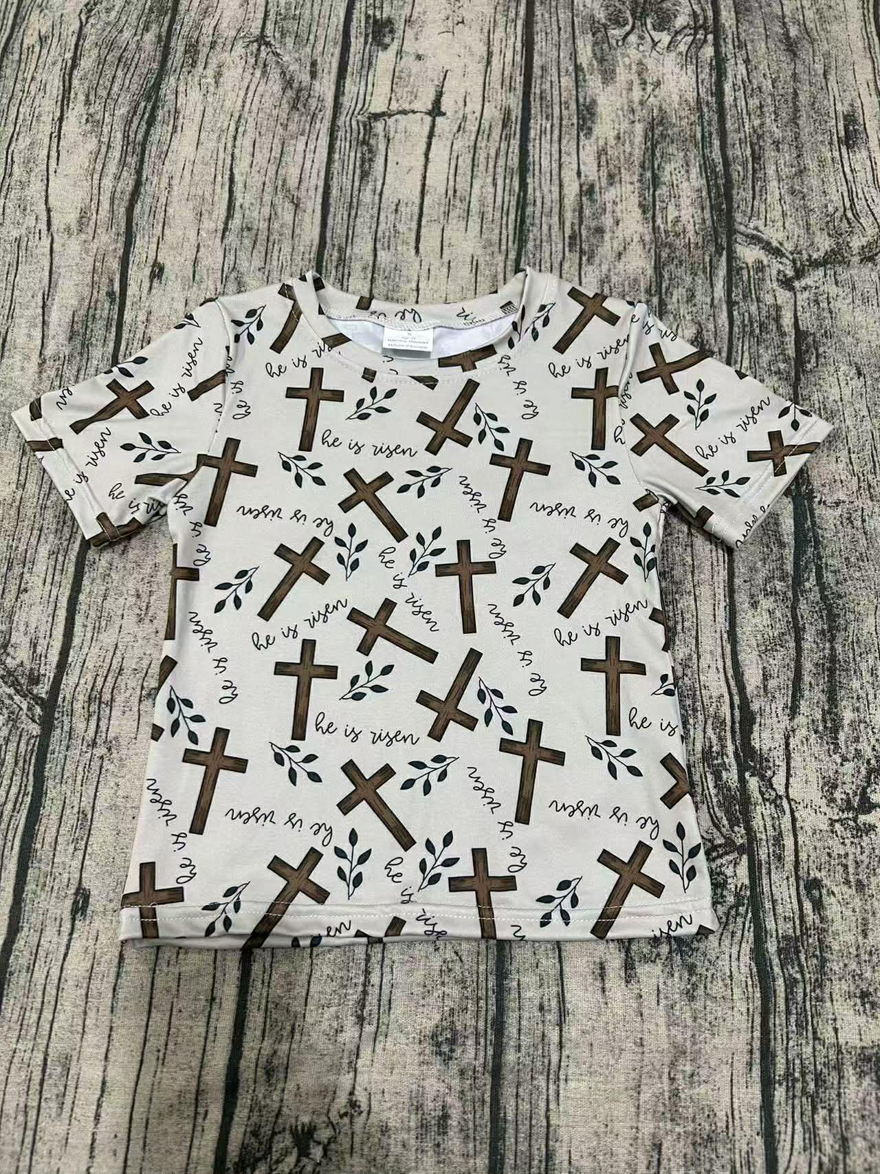 He Is Risen Short Sleeve T Shirt