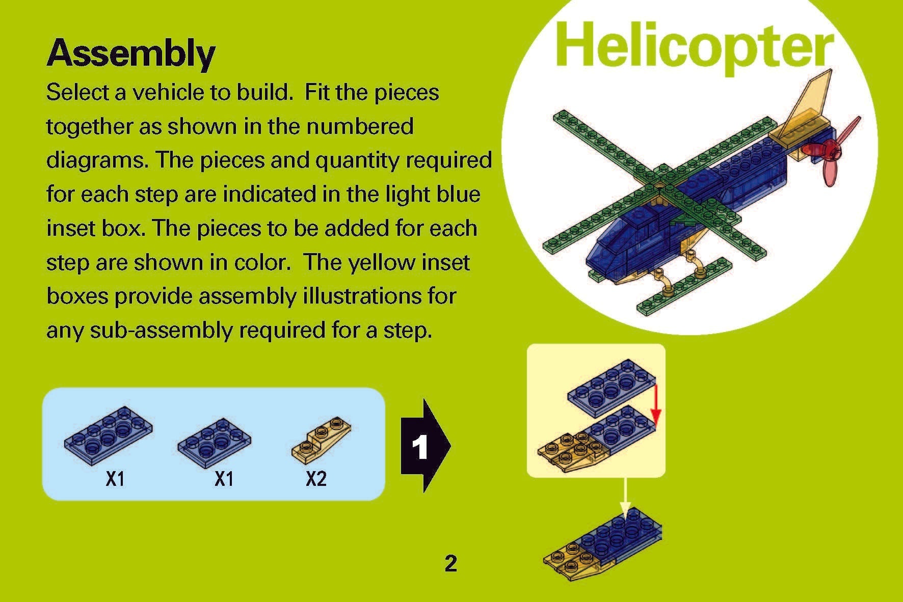 Crystal Brix 3-in-1 Light Up Aircraft