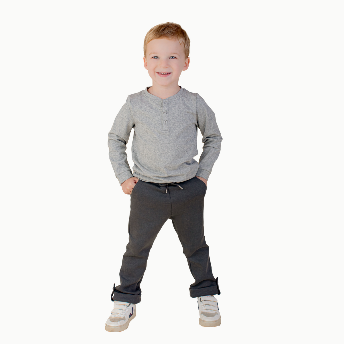 Boys' Sweat Pant In Dark Gray