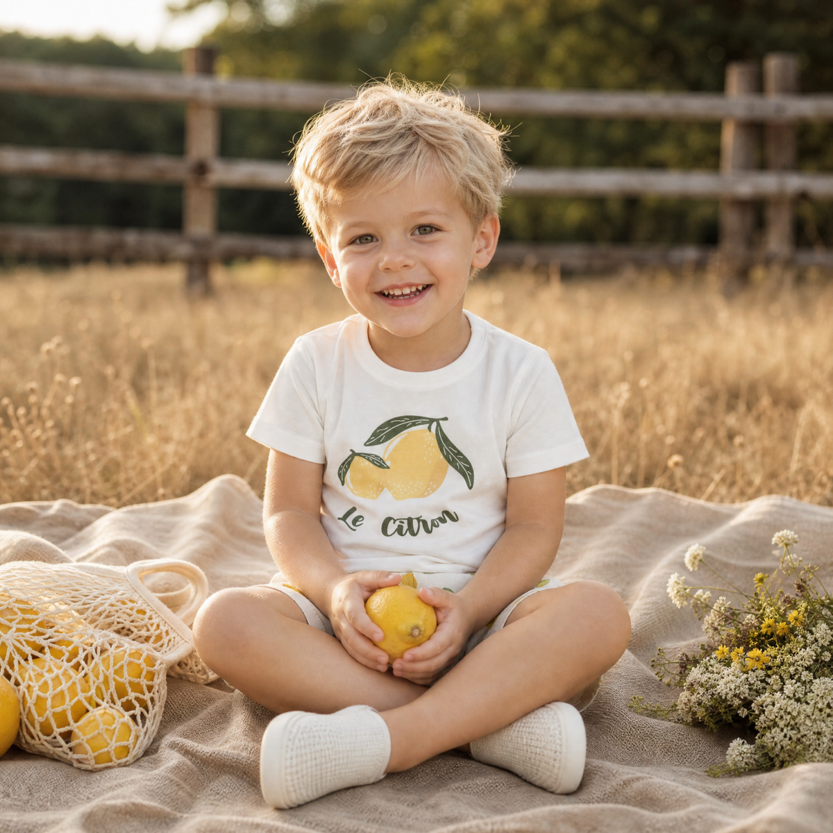 Organic Crew Neck Tee - Le Citron