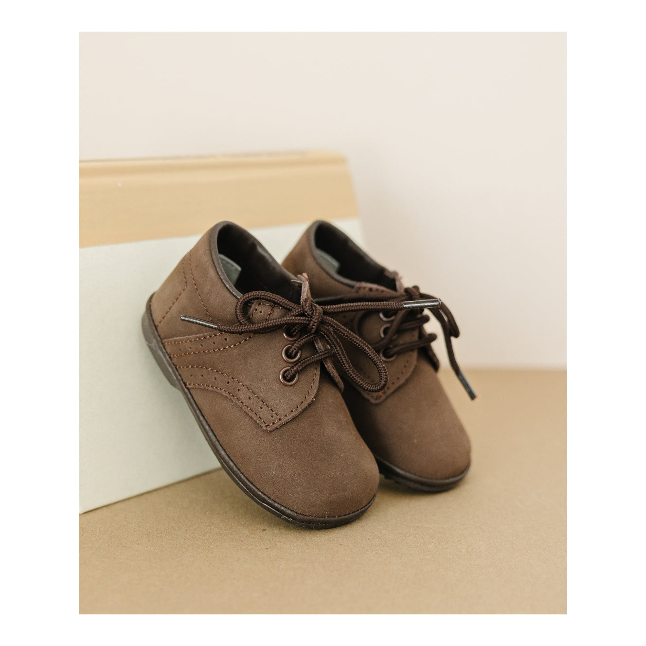 James Boy's Nubuck Leather Lace Up Shoe (baby)