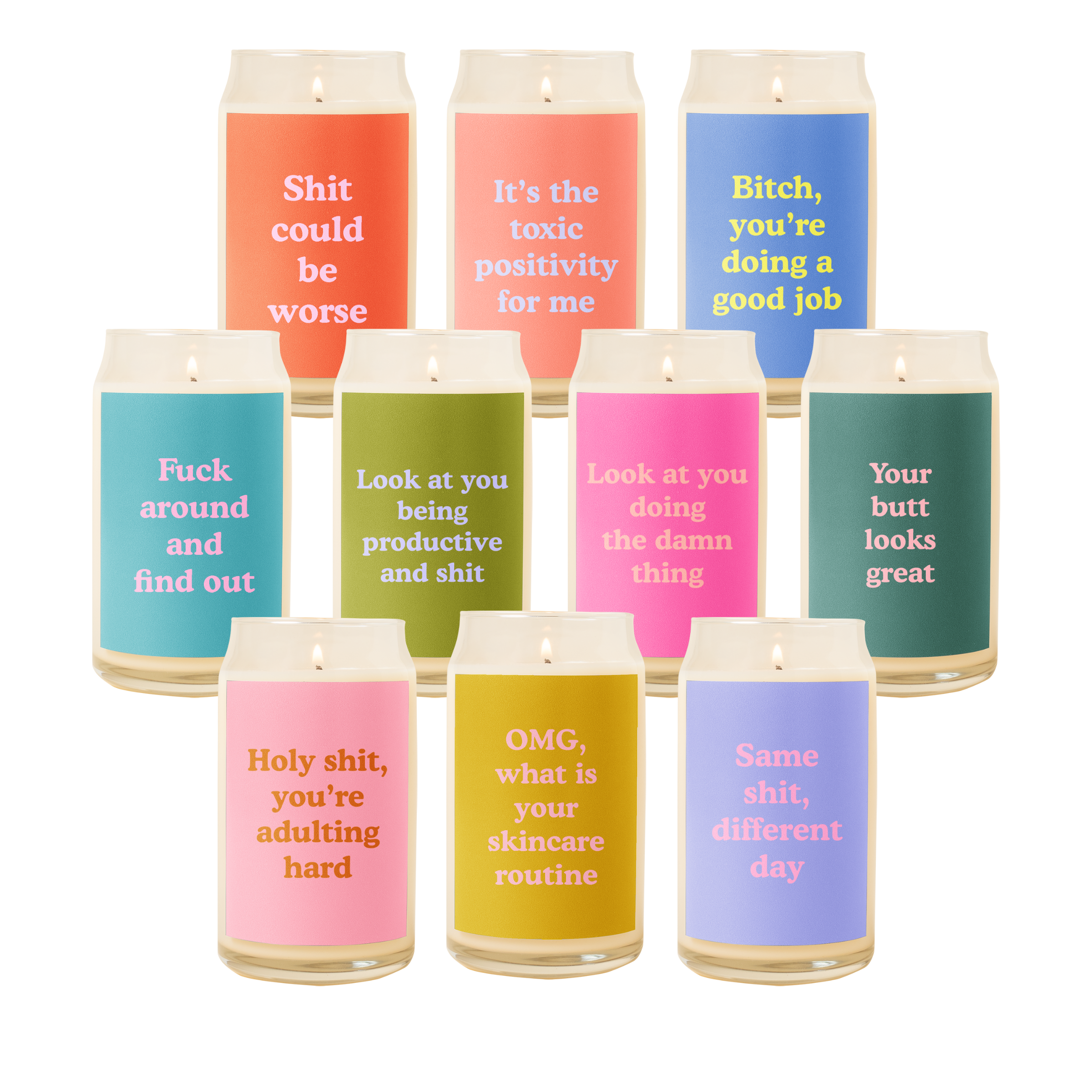 Candle Can Glass - Yippie