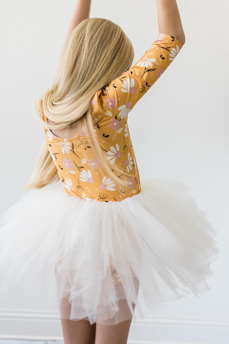 Dandelions In Fall 3/4 Tutu Leotard