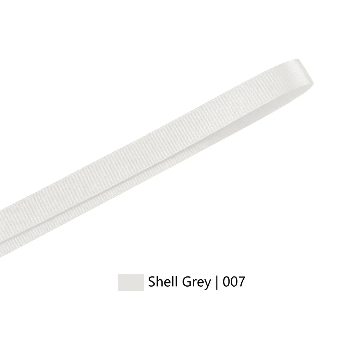 Textured Grosgrain Ribbon | Shell Grey (007)