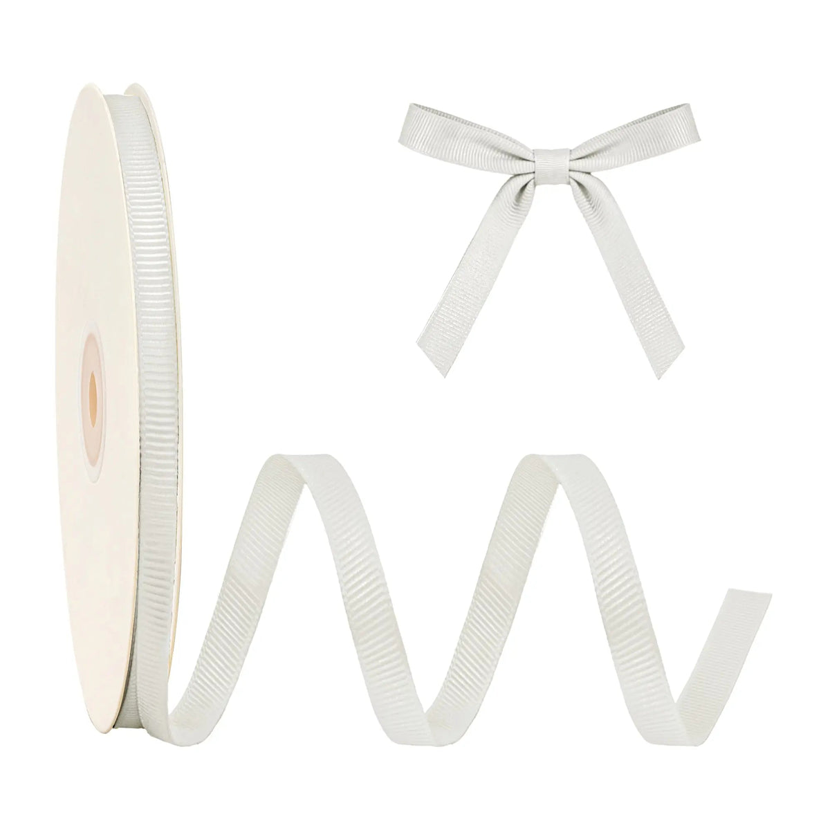 Textured Grosgrain Ribbon | Shell Grey (007)