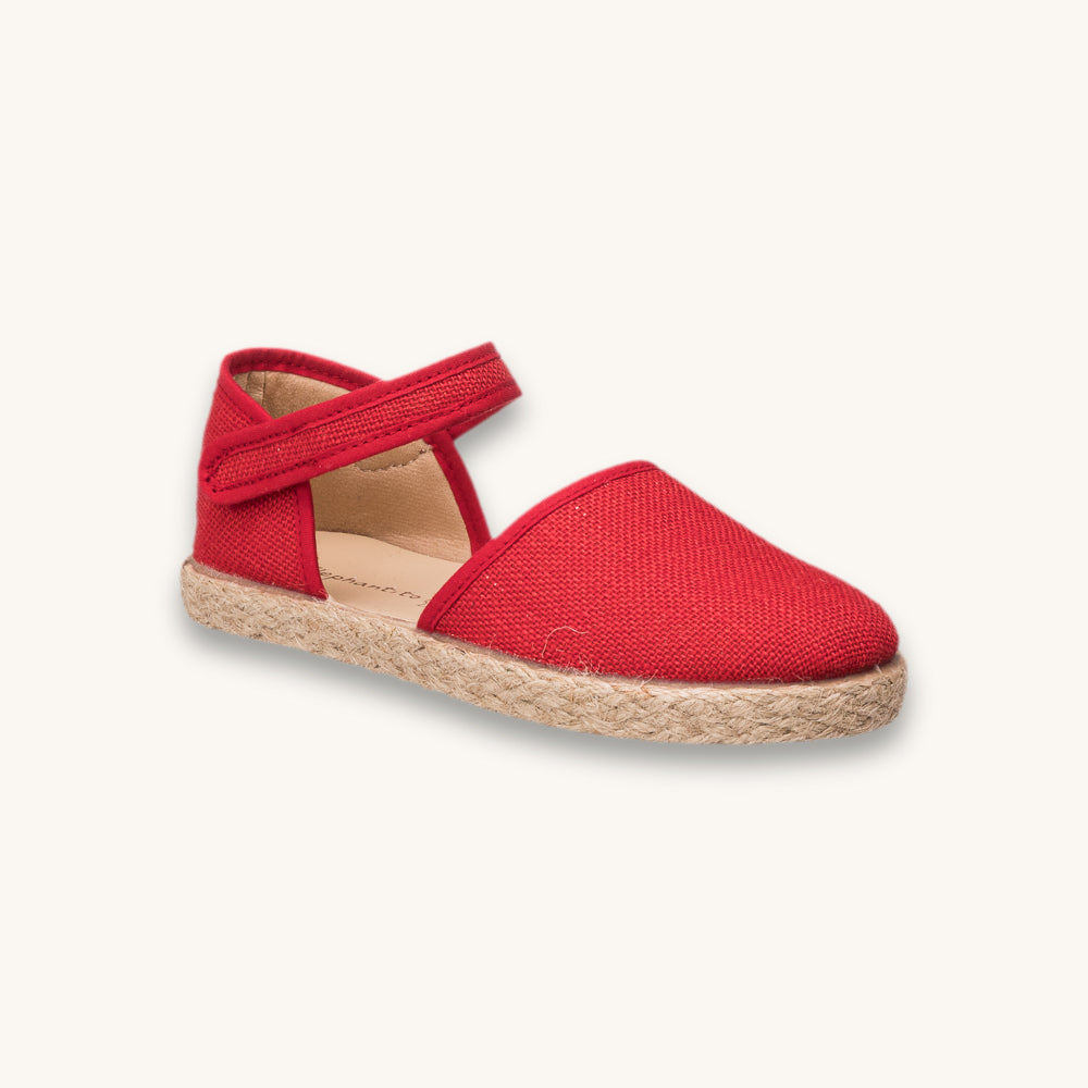 Linen Classic Espadrille Red