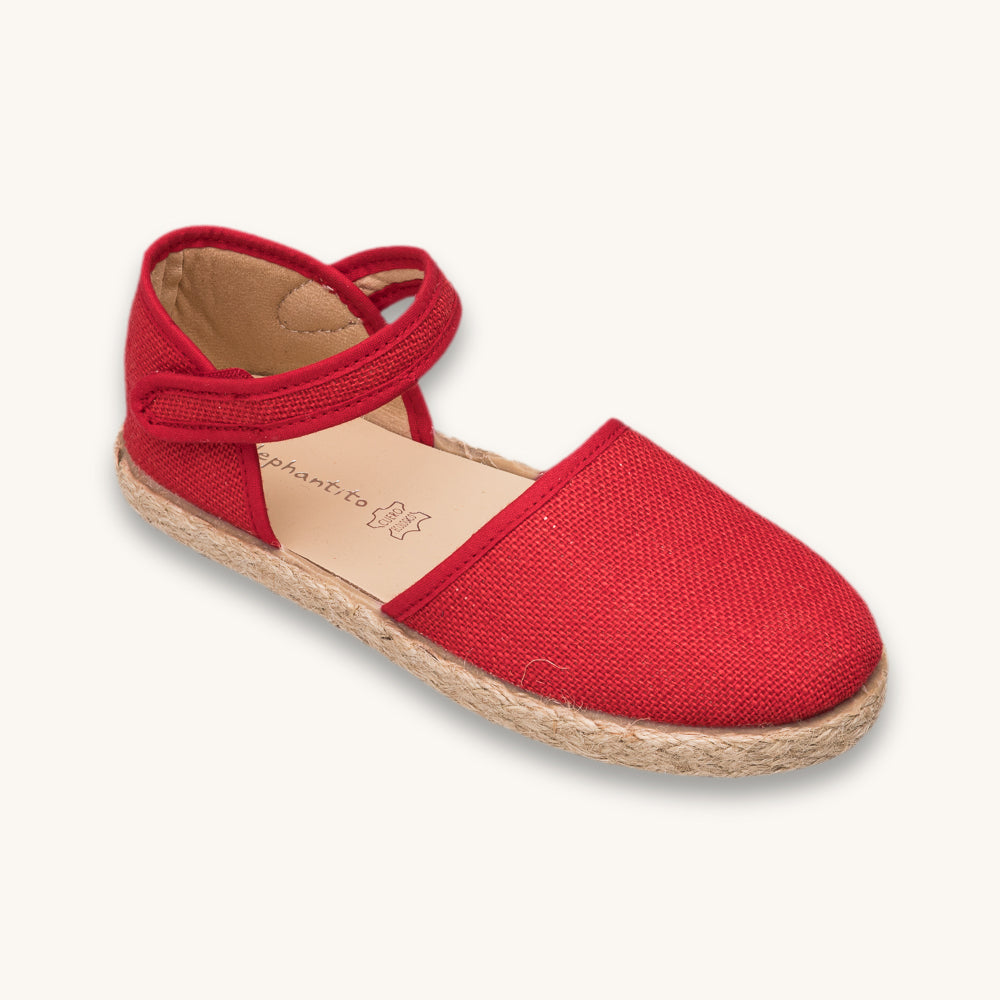 Linen Classic Espadrille Red