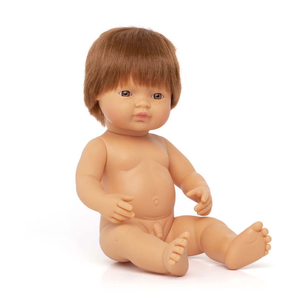 Baby Doll Caucasian Redhead Boy 15"
