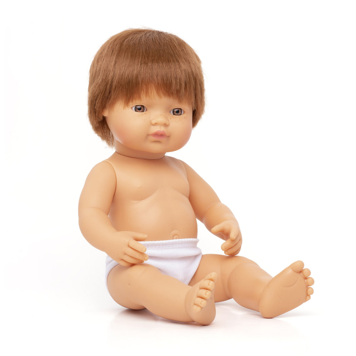 Baby Doll Caucasian Redhead Boy 15"