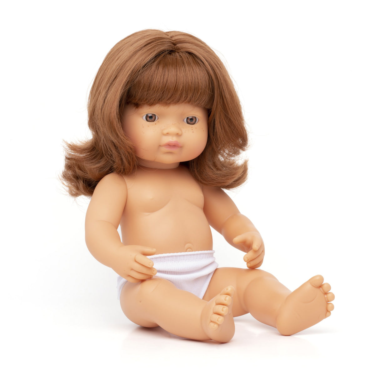 Baby Doll Caucasian Redhead Girl 15"