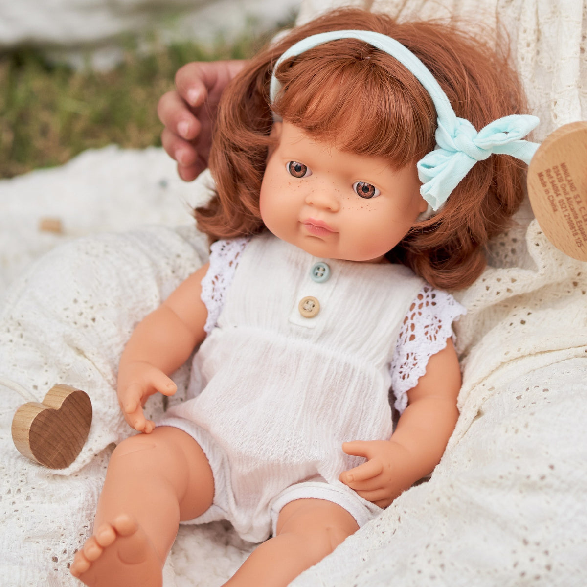 Baby Doll Caucasian Redhead Girl 15"