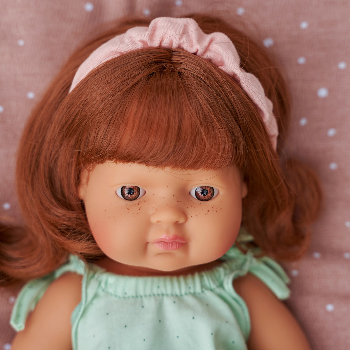 Baby Doll Caucasian Redhead Girl 15"
