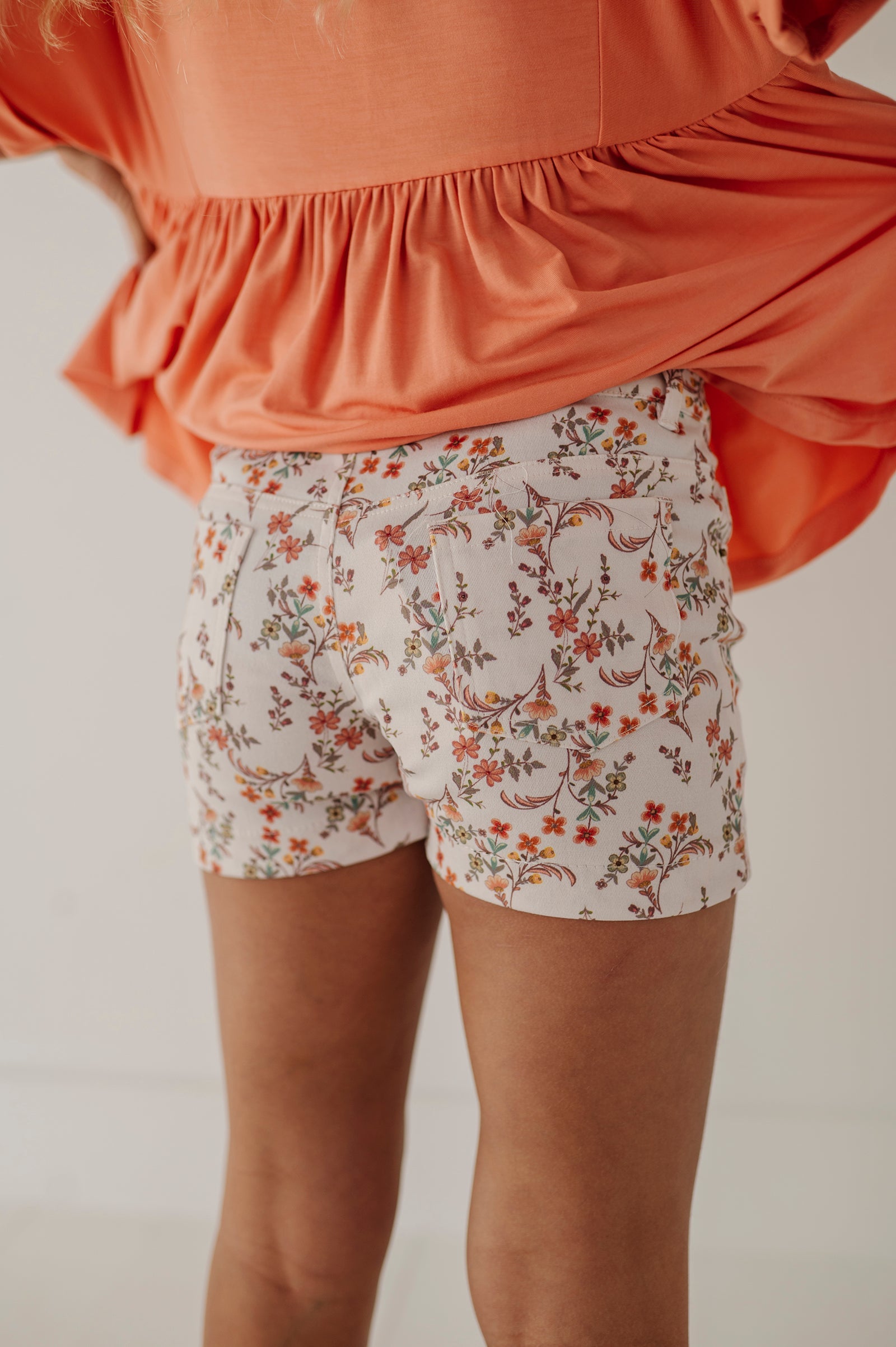 Girl's Printed Twill Shorts