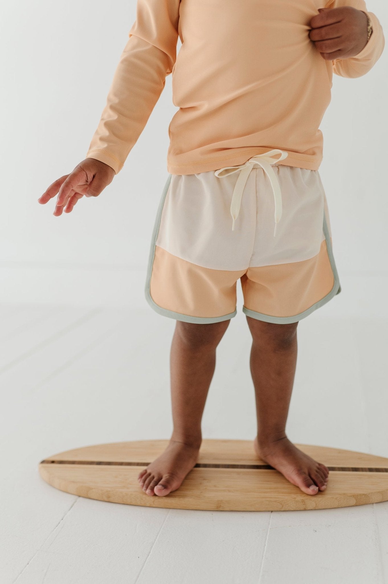 Boy's Colorblock Swim Shorts