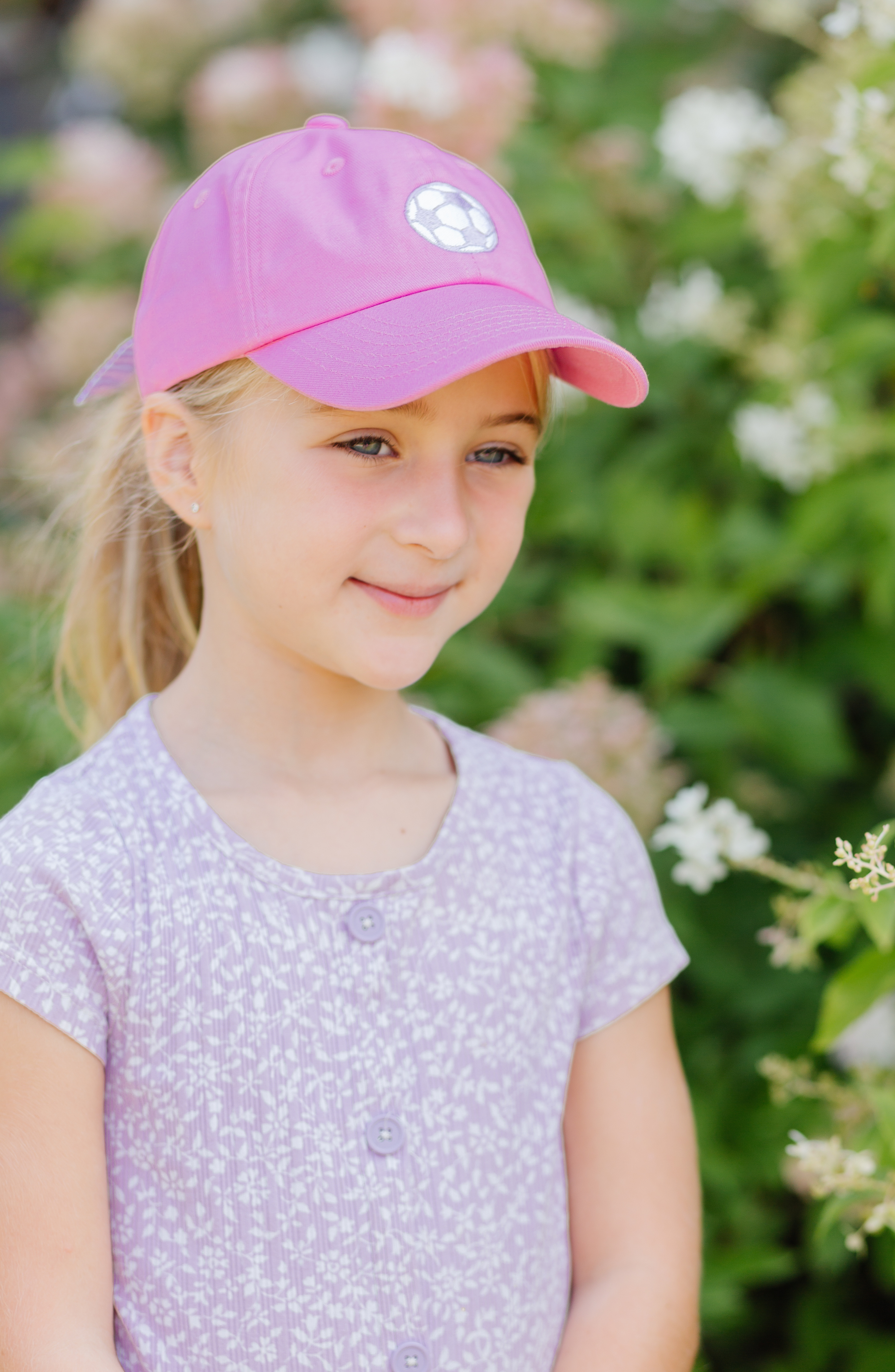 Soccer Bow Baseball Hat (youth)