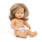 Baby Doll Caucasian Dirty Blonde Girl With Vitiligo 15''