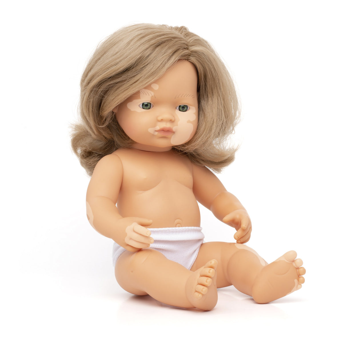 Baby Doll Caucasian Dirty Blonde Girl With Vitiligo 15''