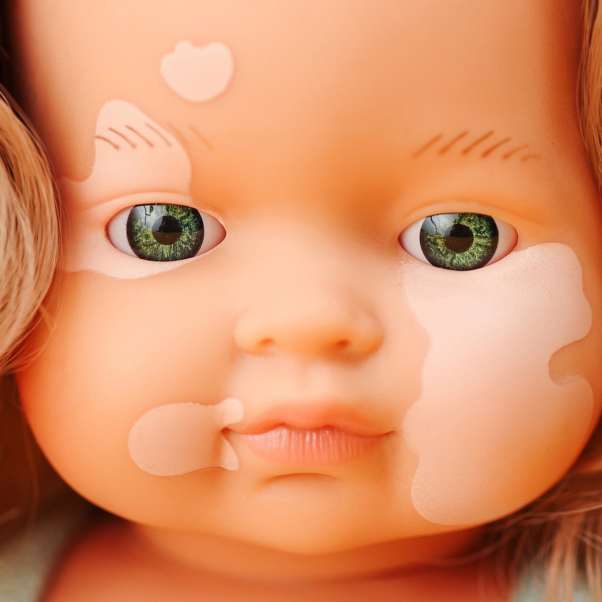 Baby Doll Caucasian Dirty Blonde Girl With Vitiligo 15''